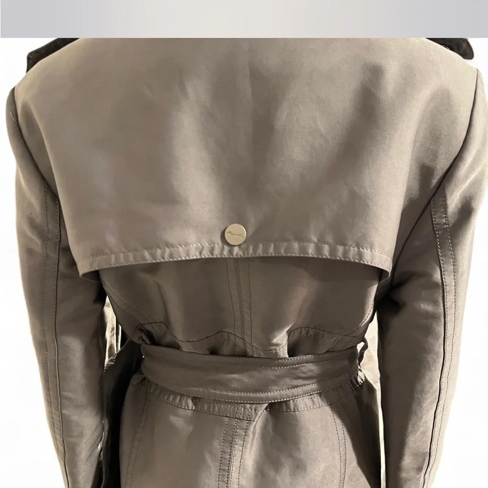 Y2K Kenneth Cole New York Gray Trench Coat - Picture 8 of 8